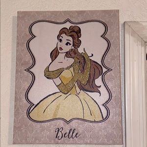 4 set Princess wall art canvases
